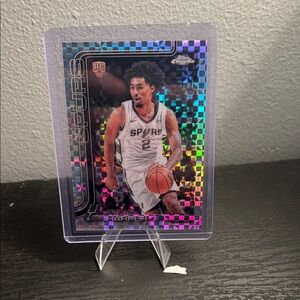 Topps Chrome Dylan Harper Rookie card XFractor San Antonio Spurs